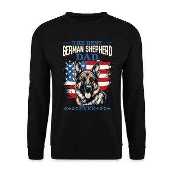 Dog Breed The Best German Shepherd Dad Ever - Unisex Sweatshirt - black - Front - Alina (178cm) & Michal (187cm)