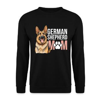 German Shepherd Dog Breed Pet German Shepherd Mom - Unisex Sweatshirt - black - Front - Alina (178cm) & Michal (187cm)