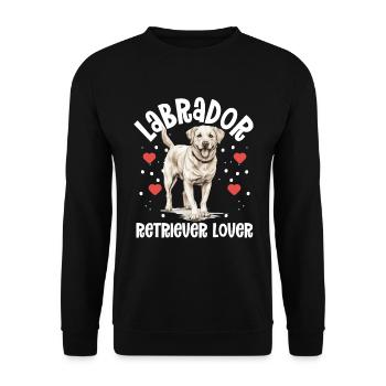 Dog Breed Pet - Labrador Retriever Lover - Unisex Sweatshirt - black - Front - Alina (178cm) & Michal (187cm)