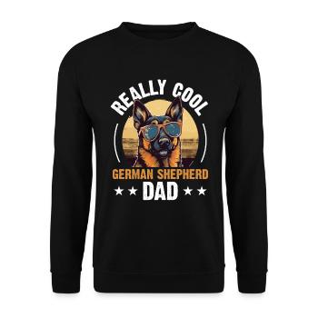 Dog Breed Really Cool German Shepherd Dad - Unisex Sweatshirt - black - Front - Alina (178cm) & Michal (187cm)