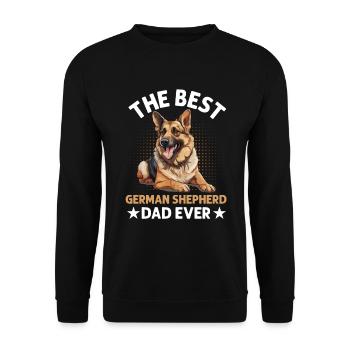 Dog Breed The Best German Shepherd Dad Ever - Unisex Sweatshirt - black - Front - Alina (178cm) & Michal (187cm)