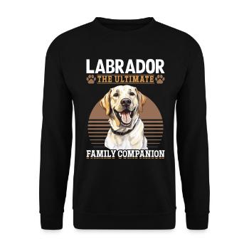 Labrador Retriever Dog Breed the ultimate family - Unisex Sweatshirt - black - Front - Alina (178cm) & Michal (187cm)