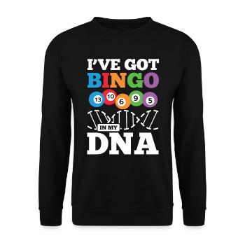 I've Got Bingo In My DANN für einen Bingo Spieler - Unisex Pullover - Schwarz - Vorne - Alina (178cm) & Michal (187cm)