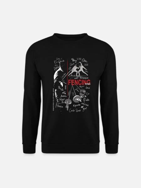 Fencing Notions Training Gift - Unisex Sweatshirt - black
