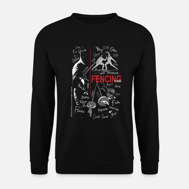 Fencing Notions Training Gift - Unisex Sweatshirt - black