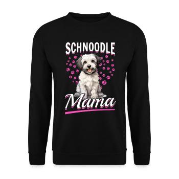 Schnoodle Snoodle Dog Breed Pet Schnoodle Mama - Unisex Pullover - Schwarz - Vorne - Alina (178cm) & Michal (187cm)