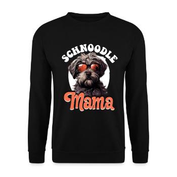 Schnoodle Snoodle Dog Breed Pet Schnoodle Mama - Unisex Pullover - Schwarz - Vorne - Alina (178cm) & Michal (187cm)