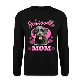 Schnoodle Snoodle Dog Breed Pet Schnoodle Mom - Unisex Pullover - Schwarz - Vorne - Alina (178cm) & Michal (187cm)
