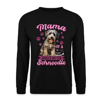 Snoodle Dog Breed Pet Mama of a Spoiled Rotten - Unisex Sweatshirt - black - Front - Alina (178cm) & Michal (187cm)