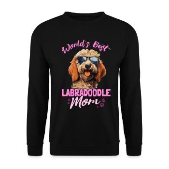 Dog Breed Pet World's Best Labradoodle Mom - Unisex Sweatshirt - black - Front - Alina (178cm) & Michal (187cm)