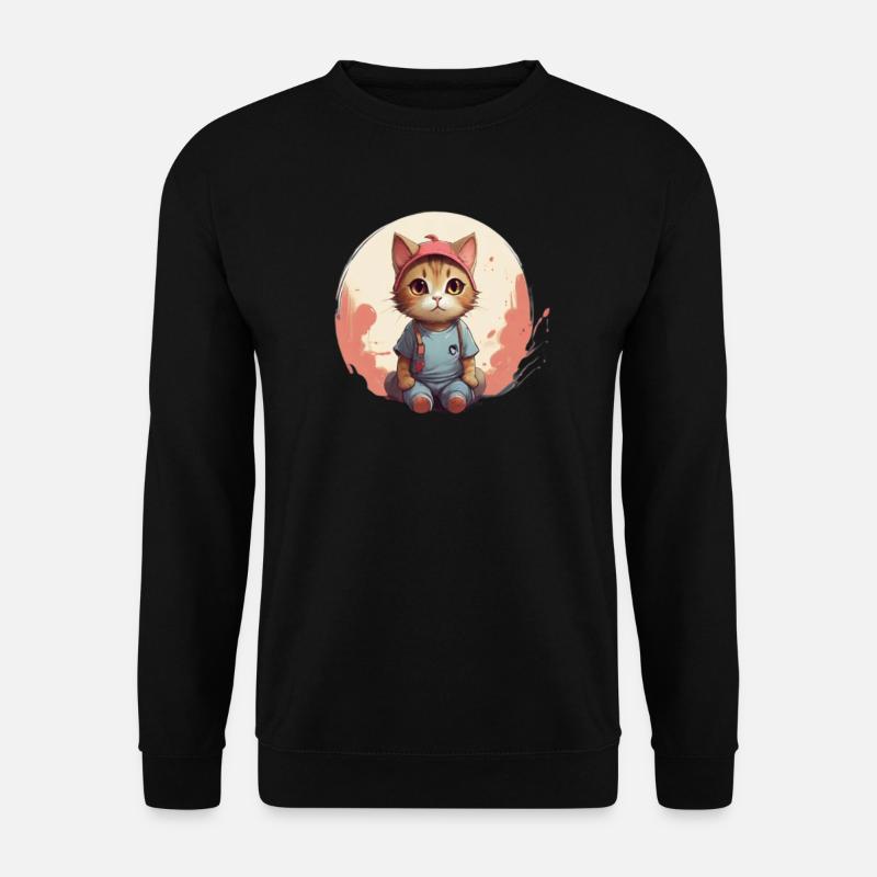 Cute cat design - Unisex Sweatshirt - black