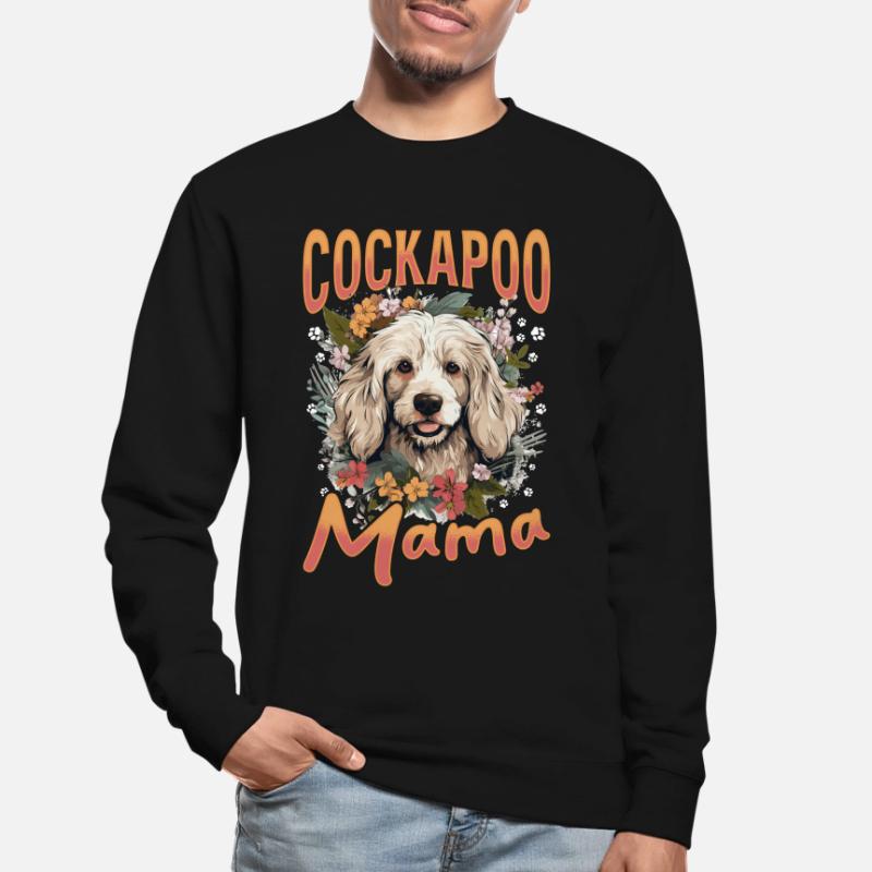 Cockapoo Race de chien Cockapoo Cockapoo Mama Sweat-shirt Unisexe