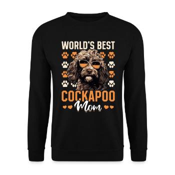 Cockapoo Dog Breeded Pet World’s Best Cockapoo Mom - Sweat-shirt Unisexe - noir - Devant - Alina (178cm) & Michal (187cm)