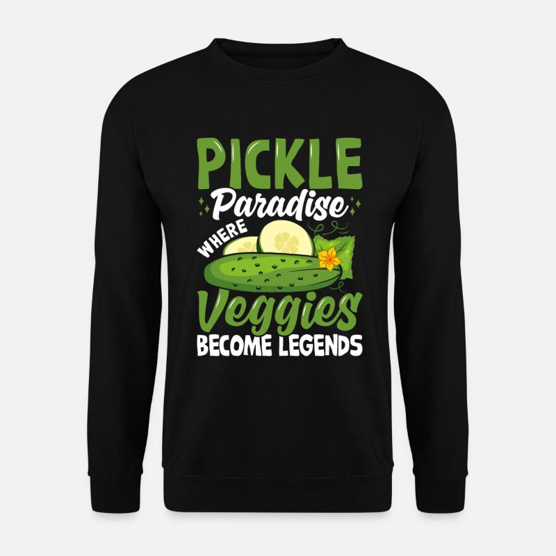 Pickle paradise- Cucumber Gift - Unisex Sweatshirt - black