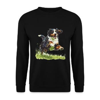 Bernedoodle chien race animal mignon Bernedoodle graphique - Sweat-shirt Unisexe - noir - Devant - Alina (178cm) & Michal (187cm)