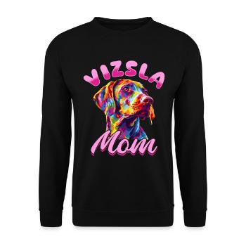Hungarian Magyar Vizsla Dog Breed Vizsla Mom - Unisex Sweatshirt - black - Front - Alina (178cm) & Michal (187cm)
