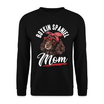Boykin Spaniel Race de chien Boykin Spaniel Maman - Sweat-shirt Unisexe - noir - Devant - Alina (178cm) & Michal (187cm)