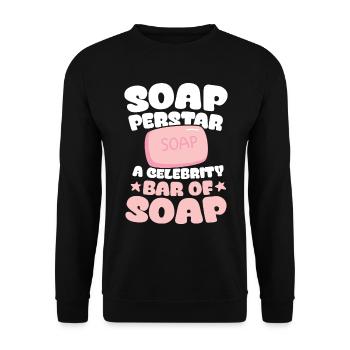 Soap Perstar Soap A Celebrity Bar Of Soap - Unisex Pullover - Schwarz - Vorne - Alina (178cm) & Michal (187cm)