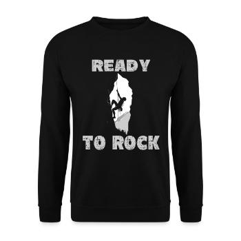Ready to Rock - Unisex Pullover - Schwarz - Vorne - Alina (178cm) & Michal (187cm)