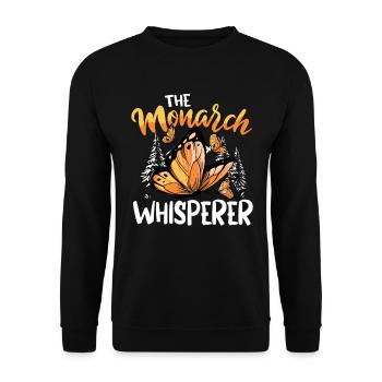 The Monarch Whisperer - Unisex Pullover - Schwarz - Vorne - Alina (178cm) & Michal (187cm)