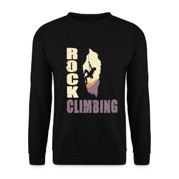 Rock Climbing - Unisex Pullover - Schwarz - Vorne - Alina (178cm) & Michal (187cm)