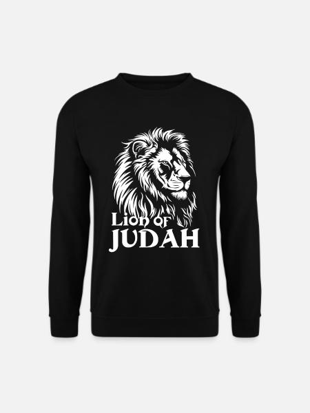 Löwe von Juda Jesus Christ Lion of Judah - Unisex Pullover - Schwarz