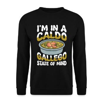I'm In A Caldo State Of Mind - Unisex Pullover - Schwarz - Vorne - Alina (178cm) & Michal (187cm)