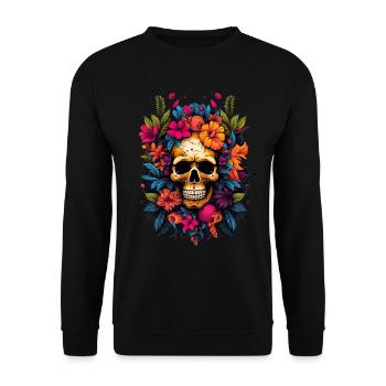 Tropical Island Vacation Strandbar für Urlauber - Unisex Pullover - Schwarz - Vorne - Alina (178cm) & Michal (187cm)