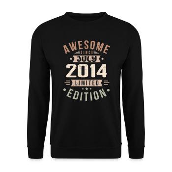 Juillet 2014 Anniversaire Juillet 2014 Cadeau d’anniversaire - Sweat-shirt Unisexe - noir - Devant - Alina (178cm) & Michal (187cm)