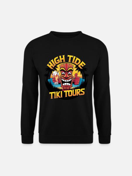 Tiki Kultur Maori Maske für einen Tkik Fans - Unisex Pullover - Schwarz