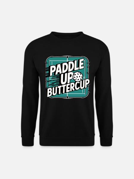 Pickleball Paddle Up Buttercup - Unisex Pullover - Schwarz
