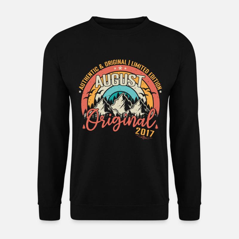 August 2017 August Geburtstag 2017 August - Unisex Pullover - Schwarz
