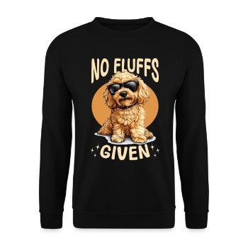 Goldendoodle Dog Breed No Fluffs Given - Unisex Pullover - Schwarz - Vorne - Alina (178cm) & Michal (187cm)
