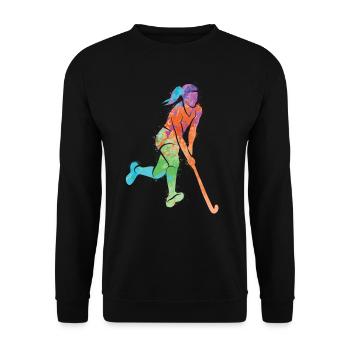 Joueurs de hockey Hockey sur gazon Enfants Hockey Filles - Sweat-shirt Unisexe - noir - Devant - Alina (178cm) & Michal (187cm)