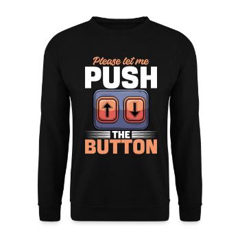 Ascenseur bambin & enfants S’il vous plaît laissez-moi pousser - Sweat-shirt Unisexe - noir - Devant - Alina (178cm) & Michal (187cm)