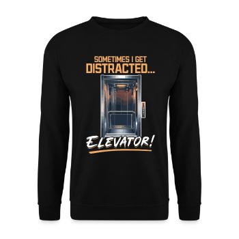 Elevator toddler & kids Sometimes - Unisex Pullover - Schwarz - Vorne - Alina (178cm) & Michal (187cm)