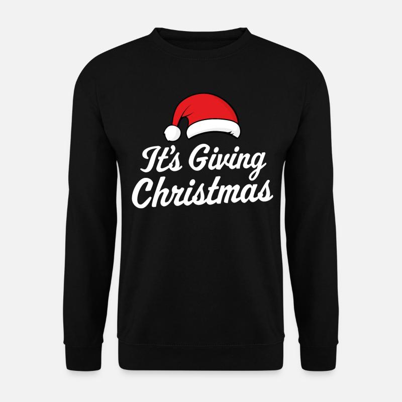 It's Giving Christmas - Unisex Sweatshirt - black