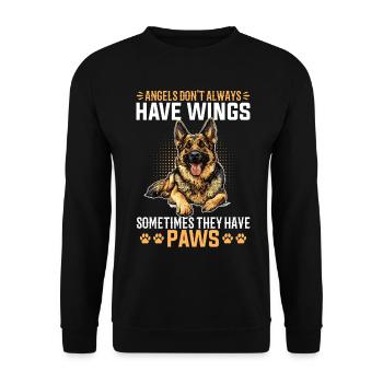 German Shepherd Lover Dog Owner - Unisex Sweatshirt - black - Front - Alina (178cm) & Michal (187cm)
