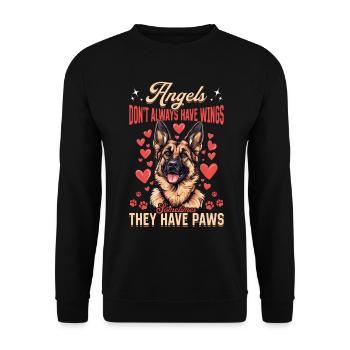 German Shepherd Lover Dog Owner - Unisex Sweatshirt - black - Front - Alina (178cm) & Michal (187cm)