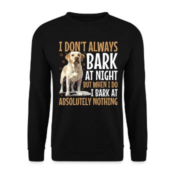 Labrador Lover Dog Owner - Unisex Pullover - Schwarz - Vorne - Alina (178cm) & Michal (187cm)