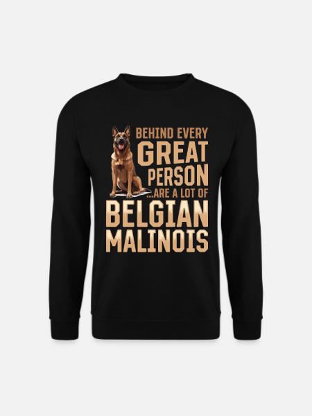 Belgian Malinois Dog Owner - Unisex Pullover - Schwarz