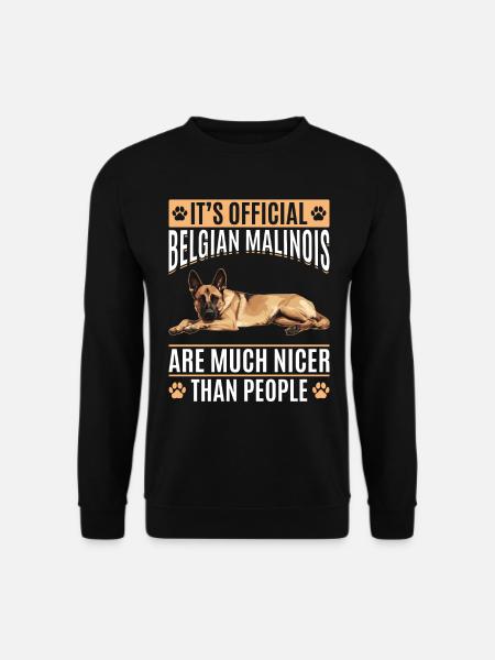 Belgian Malinois Dog Owner - Unisex Pullover - Schwarz
