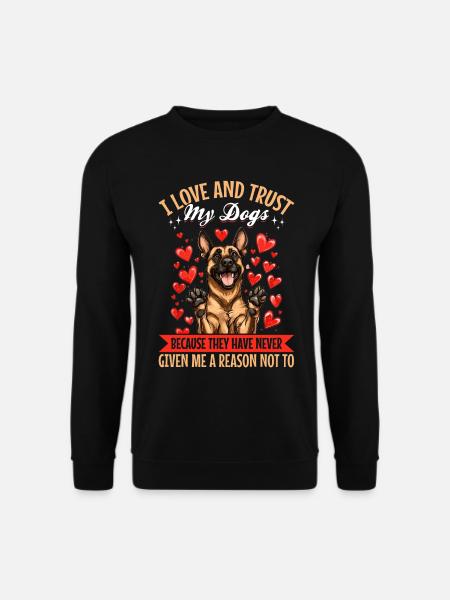 Belgian Malinois Lover Dog Owner - Unisex Pullover - Schwarz