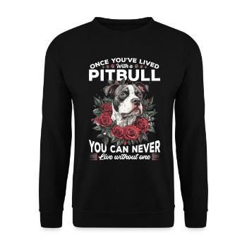 Propriétaire de chien Pitbull Terrier - Sweat-shirt Unisexe - noir - Devant - Alina (178cm) & Michal (187cm)