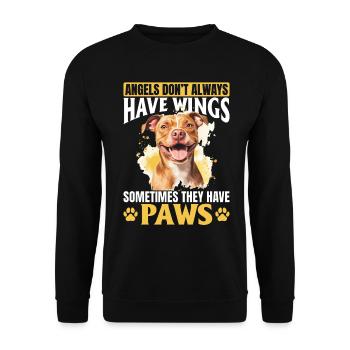 Propriétaire de chien Pitbull Terrier - Sweat-shirt Unisexe - noir - Devant - Alina (178cm) & Michal (187cm)