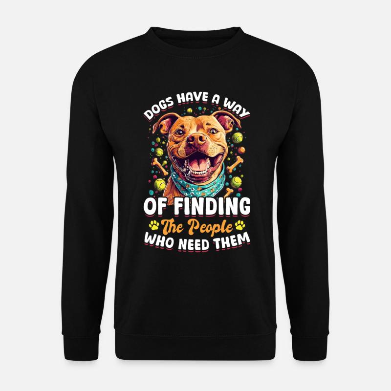 Pitbull Terrier Dog Owner - Unisex Sweatshirt - black
