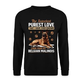 Belgian Malinois Lover Dog Owner - Unisex Sweatshirt - black - Front - Alina (178cm) & Michal (187cm)