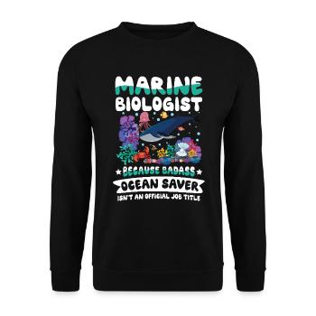 Marine Biologist - Unisex Pullover - Schwarz - Vorne - Alina (178cm) & Michal (187cm)