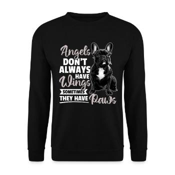 Bouledogue français Frenchie Propriétaire de chien - Sweat-shirt Unisexe - noir - Devant - Alina (178cm) & Michal (187cm)