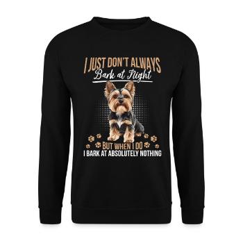 Yorkshire Terrier Propriétaire d’un chien Yorkie - Sweat-shirt Unisexe - noir - Devant - Alina (178cm) & Michal (187cm)